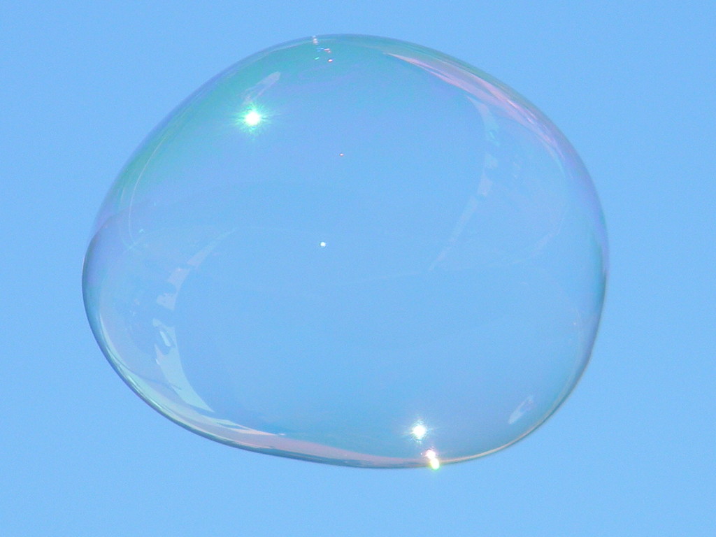 Bubble in Sky Closeup by sfeldphotos