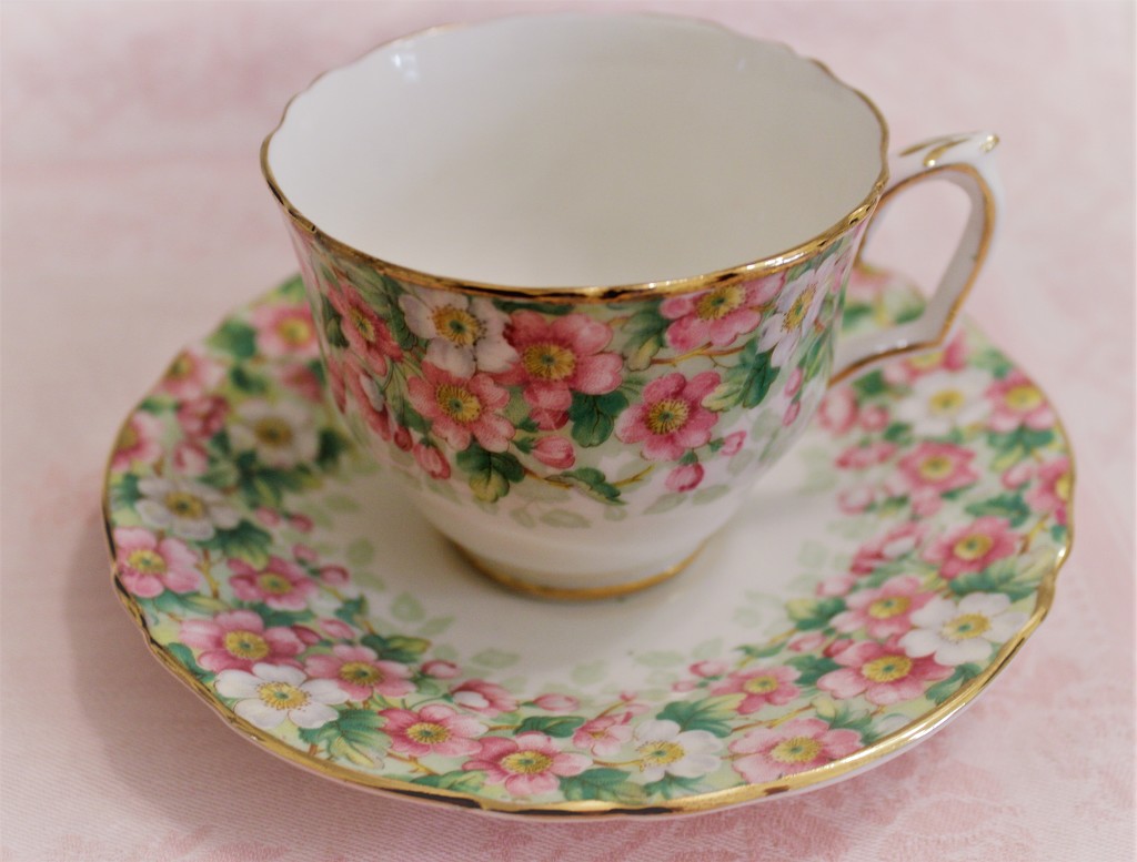 Apple Blossom Tea cup by deborahsimmerman