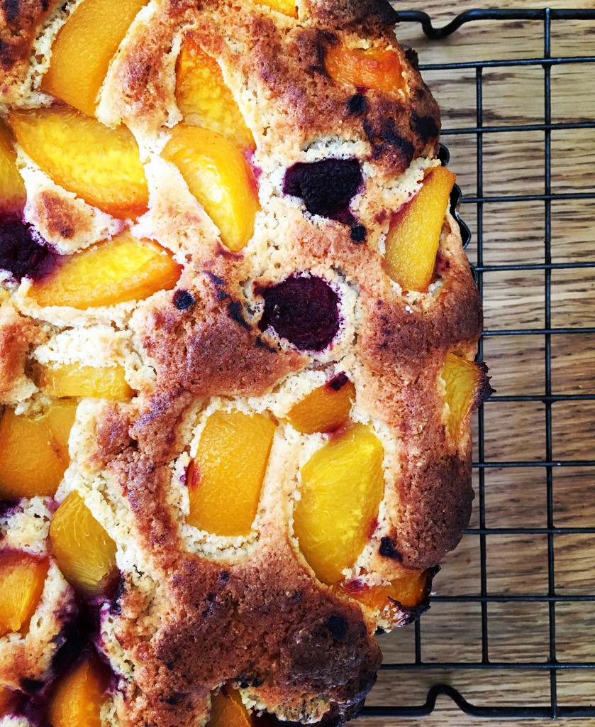 Peach, Raspberry & Almond Tart by cookingkaren