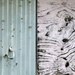 Half and Half - Corrugated and Wood Wall by onewing
