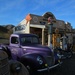 Purple Ford truck by kiwinanna