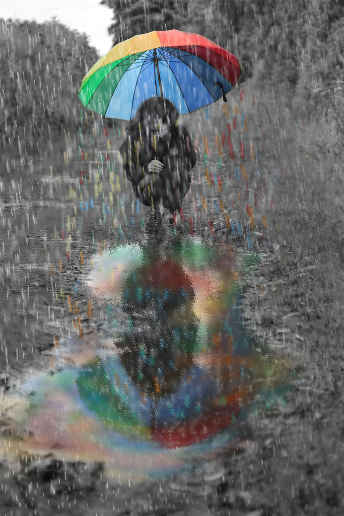 Making Rainbow Rain by jesperani