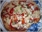 13th May 2017 - A homemade pizza with peppers and seeds.