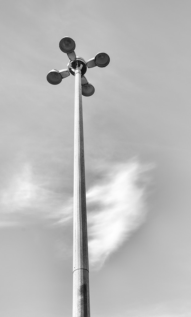 Lamp post and cloud by davidrobinson