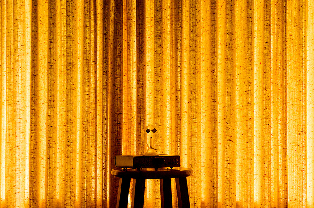 Golden curtains: inside by houser934