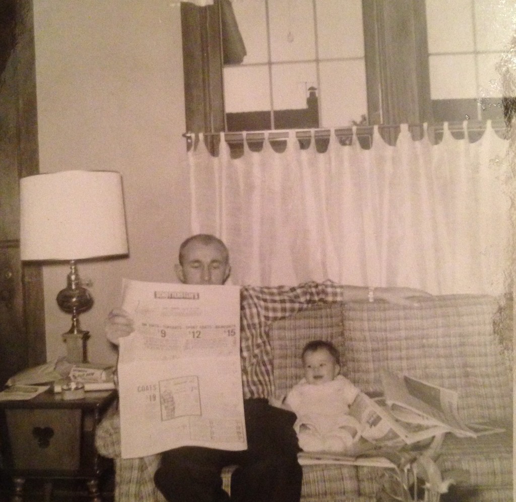 my dad and me reading the newspaper by wiesnerbeth