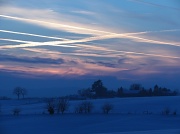 28th Dec 2010 - Jet trails sunset