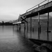 Black and white pier by dkbarnett