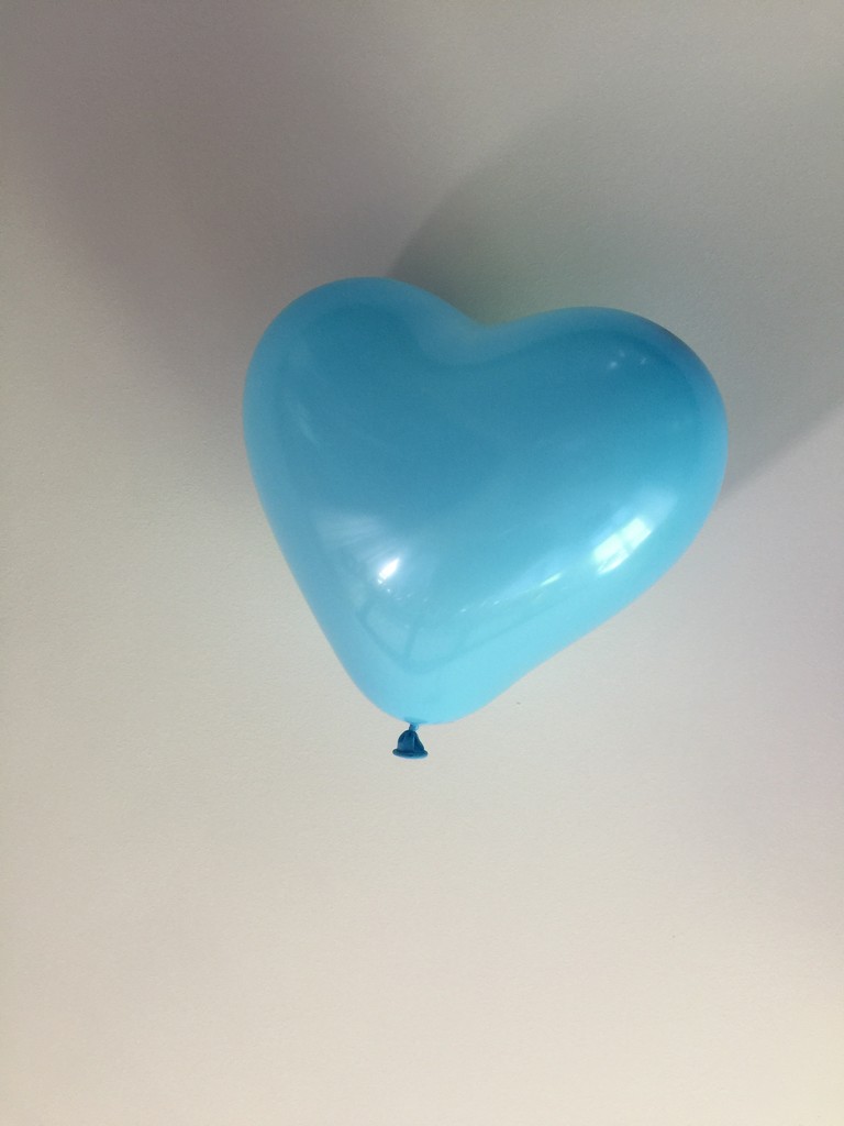 Blue heart balloon.  by cocobella
