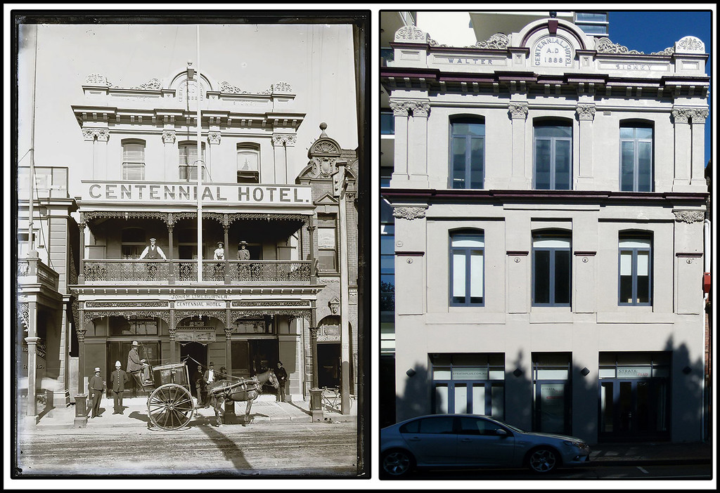 The Centennial Hotel - Then and Now by onewing
