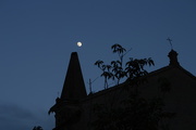 7th Jun 2017 - The moon shining on the Monastery of Sant'Antonio in Ferrara
