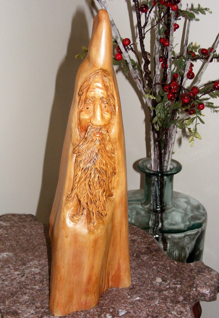 A wooden carving by essiesue