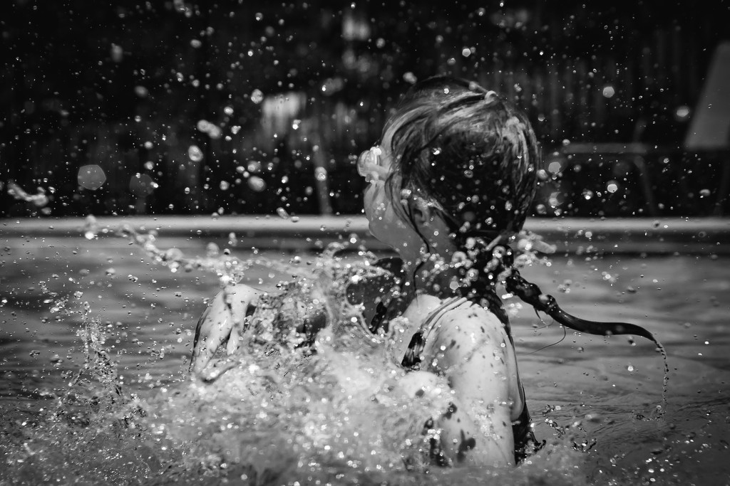 Splashing at the Pool by tina_mac