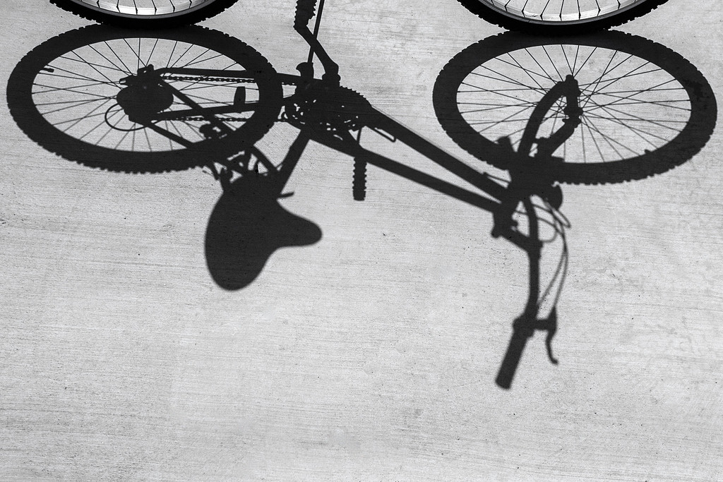 Bike Shadow by jaybutterfield