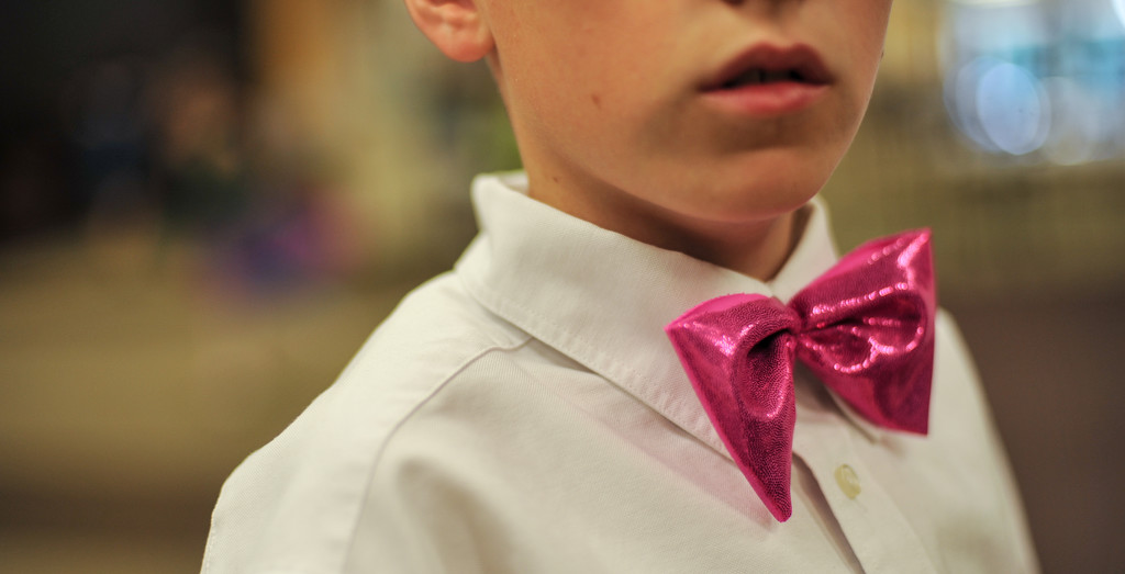 Pink Bow Tie by loweygrace