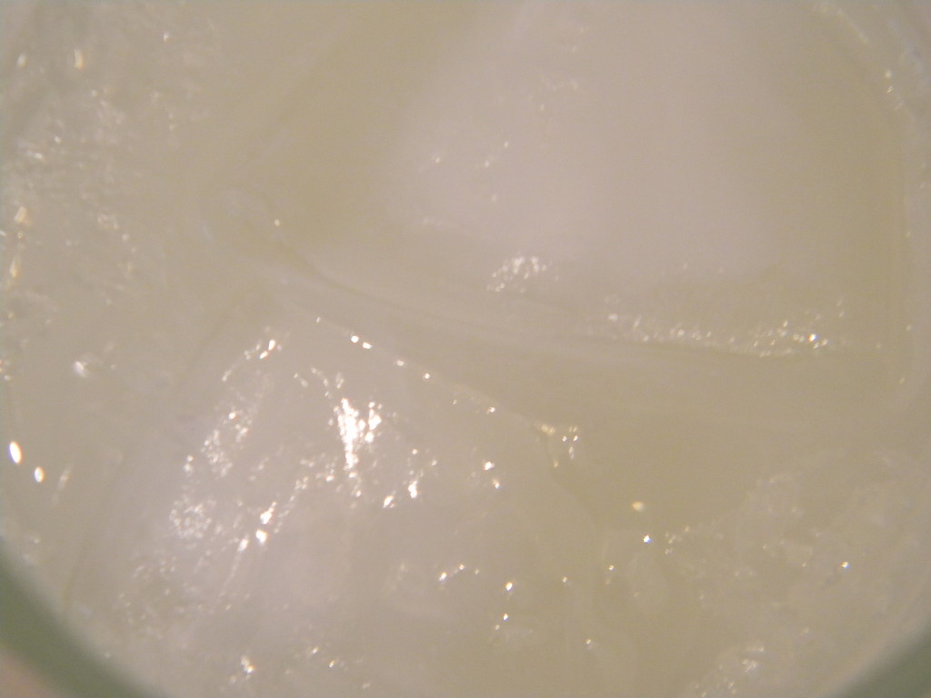 Closeup of Lemonade with Ice by sfeldphotos