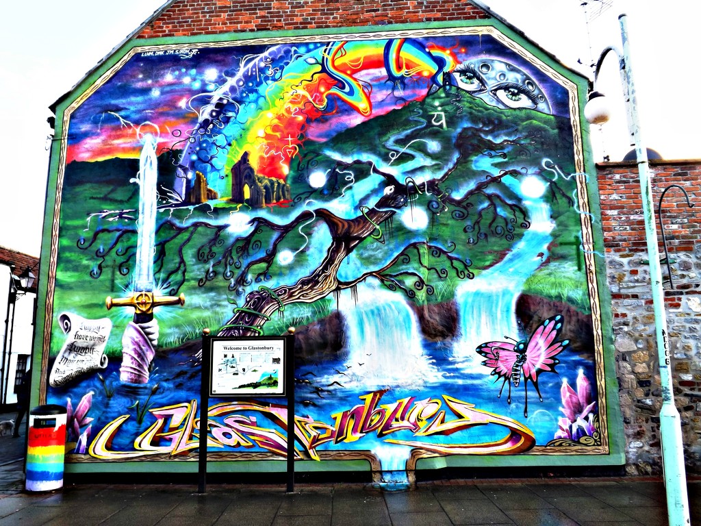 Glastonbury Graffiti #7 by ajisaac