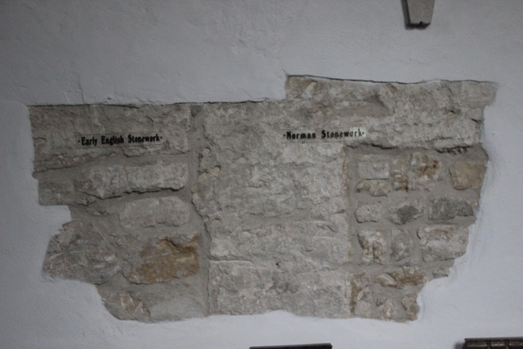 Exposed stonework in St Winifreds church Devon by mariadarby