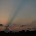 Blue Rays Extend from Cumulonimbus Cloud by kareenking