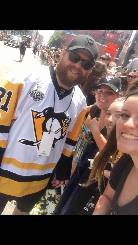 Kara at the Pens Parade with Kessel!!! by graceratliff