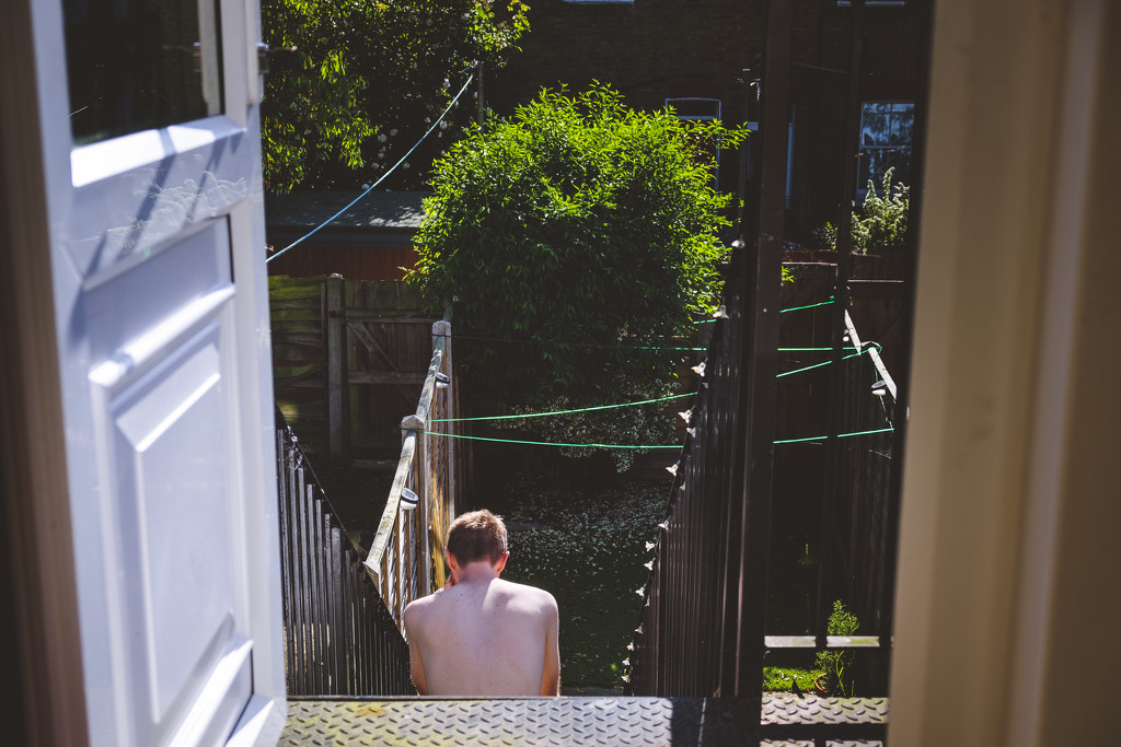 Day 142, Year 5 - Drew Catching Some Rays by stevecameras