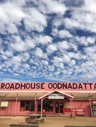 14th Jun 2017 - Pink roadhouse on the Oodnadatta track.