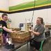 Both kids at the Food Bank by margonaut