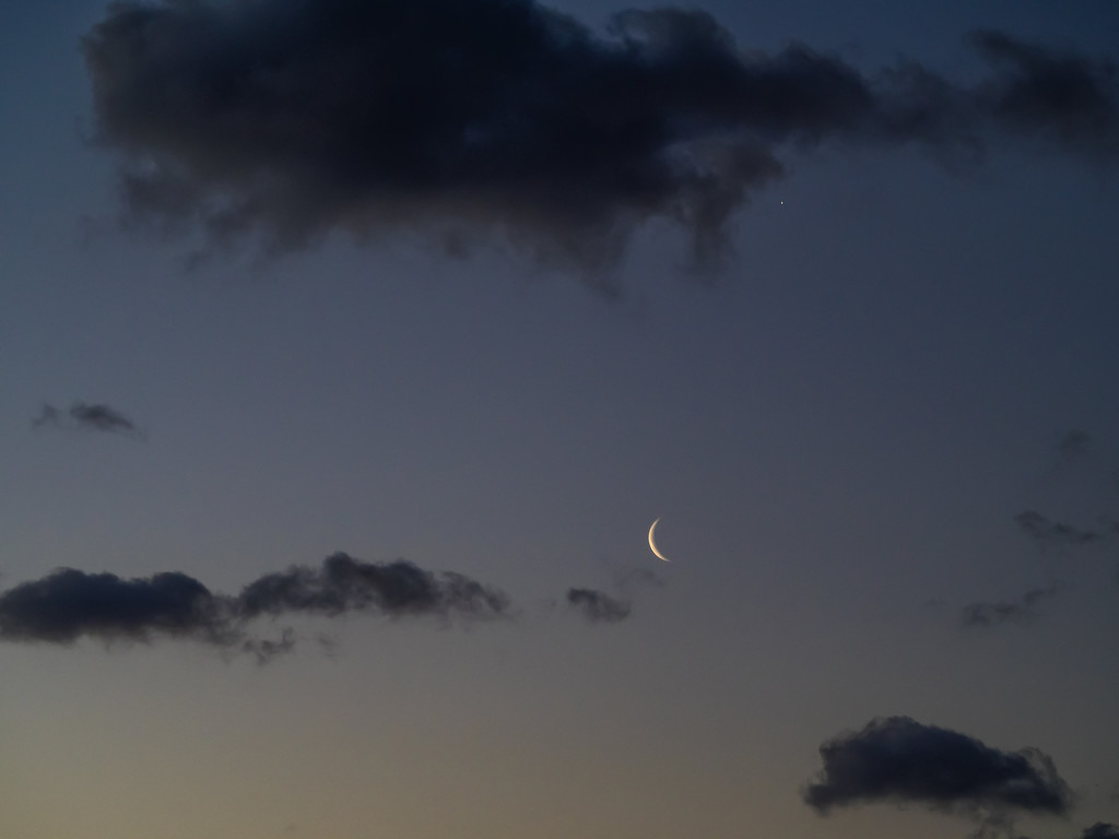 Moon and Venus conjunction by haskar