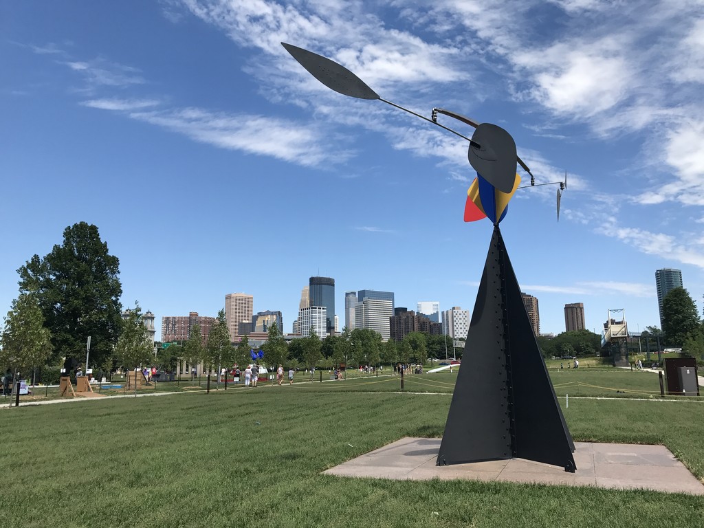 The Spinner and Minneapolis Skyline  by dakotakid35