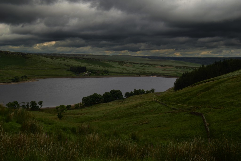 clouds over the reservoir by ianmetcalfe