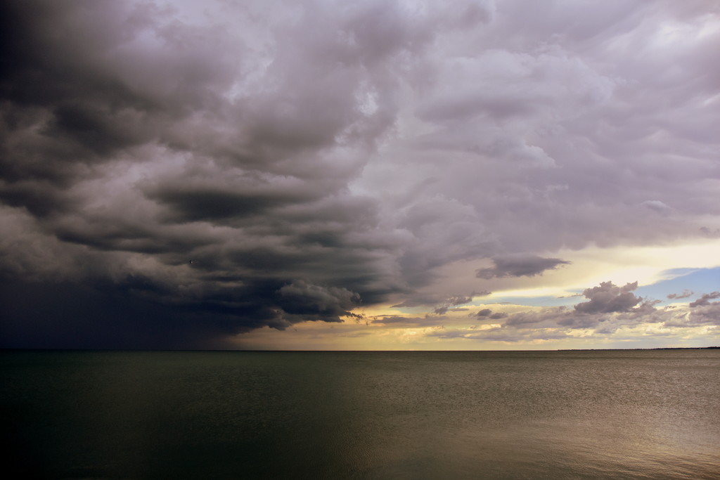 Storm clouds over the lake by jayberg