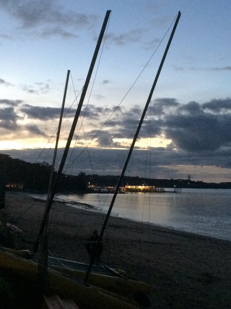 Paihia last evening looking back towards the wharf by Dawn