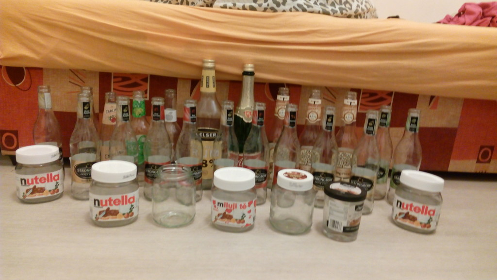 Bottles of alcohol by jakr