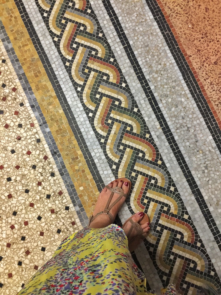 Shoefie and mosaics.  by cocobella