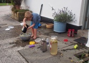 18th Jul 2017 - A boy, some water, old apples & sundry jars that's all that's needed! 