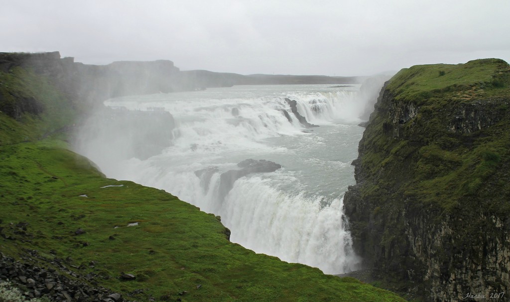 Gullfoss Waterfall in Iceland by harbie