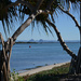 Glasshouse Mountains from Bribie Island by jeneurell
