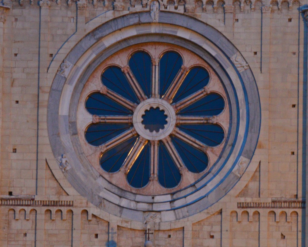 The rose window of San Zeno by caterina