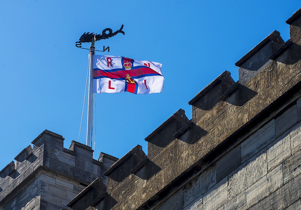 RNLI Flag at St James Church by davidrobinson