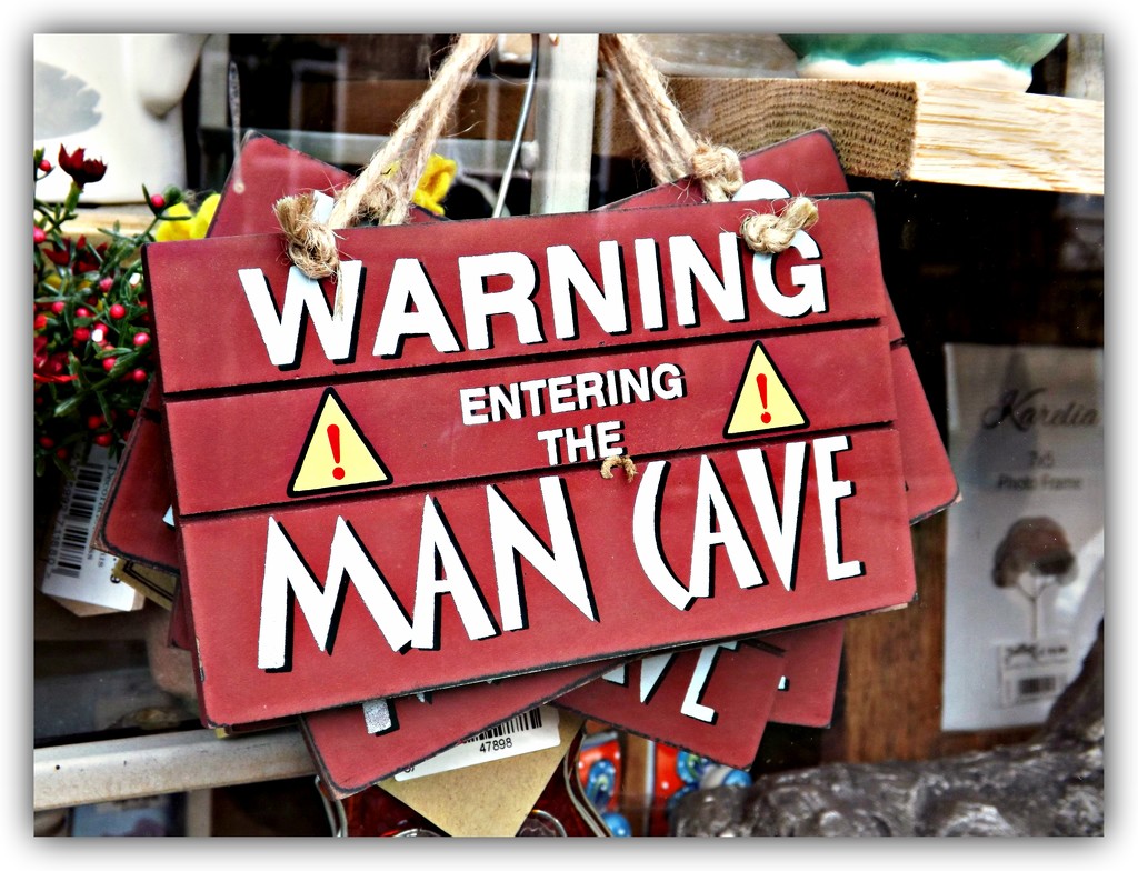 Warning Entering The Man Cave by ajisaac