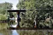 1st Aug 2017 - Railroad bridge reflection