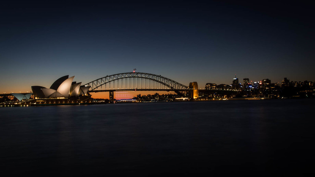 Sydney Harbor, After the Sunset by jyokota