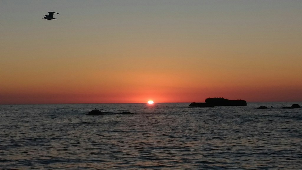Sunset on Citara Beach - Ischia by frappa77