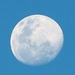 Our moon at 5pm this evening  by Dawn