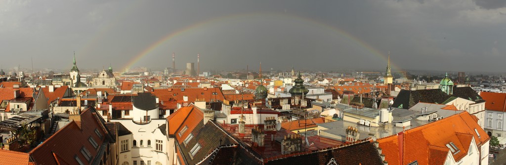 Rainbow in Brno by lucien