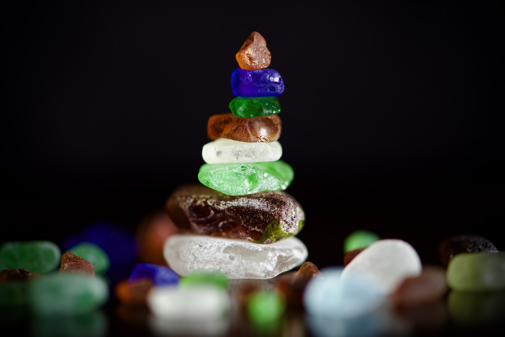 Beach Glass Stacked by kwind