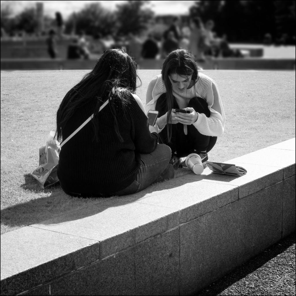 Texting each other.. now that's friendship! by jocasta