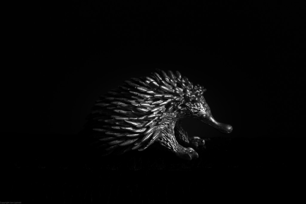 Steel hedgehog (only 1" long) by jon_lip