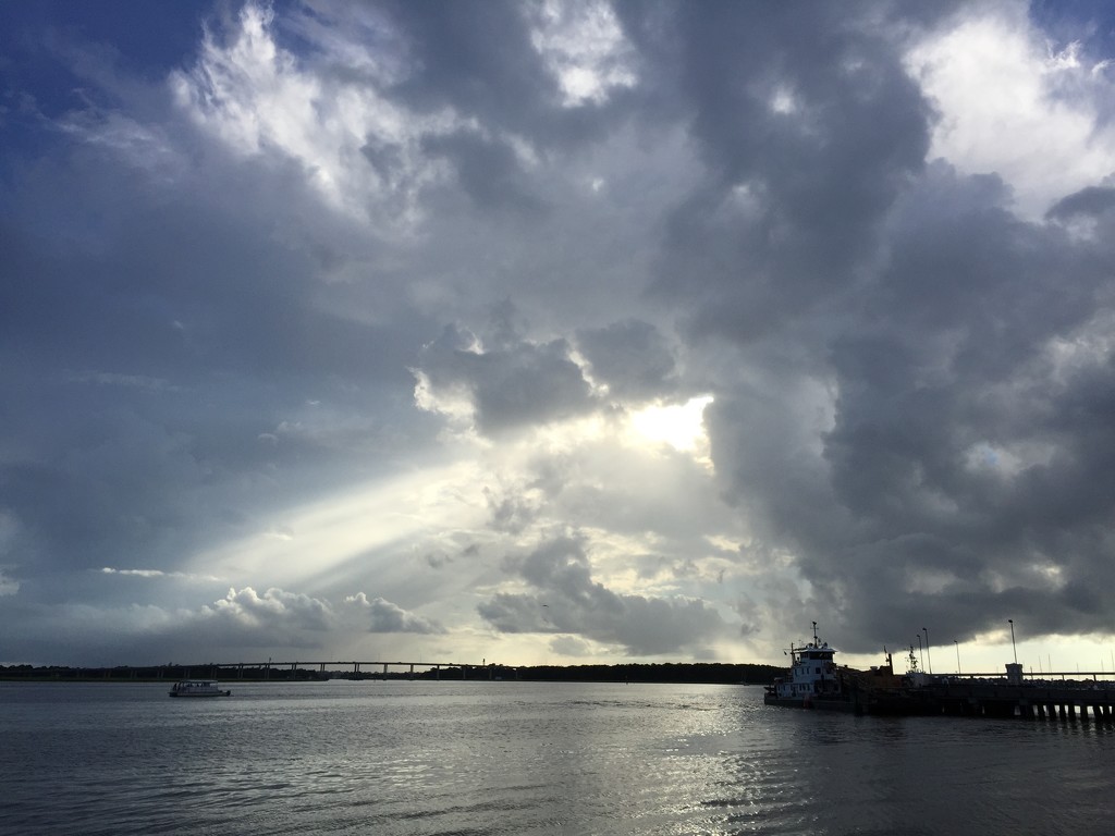 Mystical sky over the Ashley River at the Battery.  Charleston , SC by congaree
