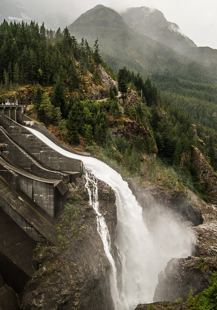 Gorge Dam in North Cascade National Park by 365karly1